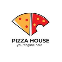 logo de tranche de pizza. un logo parfait à utiliser pour votre entreprise alimentaire. vecteur
