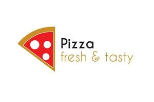 logo de tranche de pizza. un logo parfait à utiliser pour votre entreprise alimentaire. vecteur