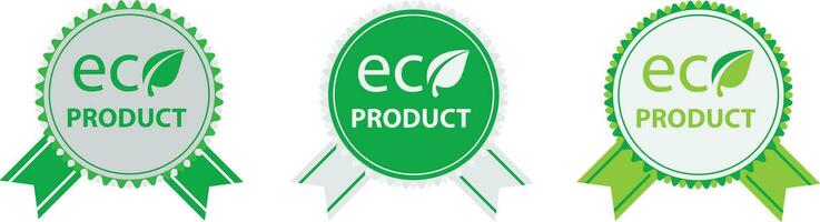 éco produit vert vecteur étiquette