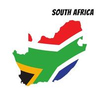 personnalisable carte de Sud Afrique. mosaïque style carte vecteur