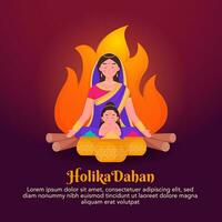 content holika dahan social médias Publier illustration vecteur