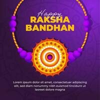 Indien Festival de frère et sœur liaison content raksha bandhan fête pour social médias Publier vecteur