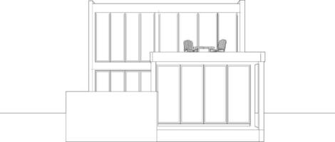 3d illustration de Résidentiel projet vecteur