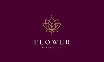 abstrait fleur et feuilles logo conception produits de beauté oe mode logotype luxe et moderne logo vecteur