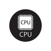 CPU icône vecteur