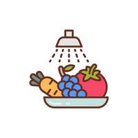 laver nourriture icône dans vecteur. illustration vecteur