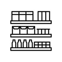 épicerie étagères icône dans vecteur. illustration vecteur