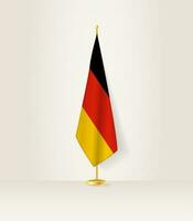 Allemagne drapeau sur une drapeau rester. vecteur