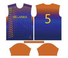 Sri Lanka criquet équipe des sports enfant conception ou sri lankais criquet Jersey conception vecteur