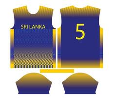 Sri Lanka criquet équipe des sports enfant conception ou sri lankais criquet Jersey conception vecteur