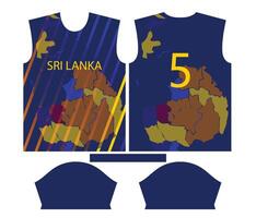 Sri Lanka criquet équipe des sports enfant conception ou sri lankais criquet Jersey conception vecteur