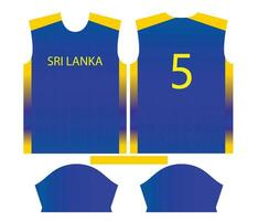 Sri Lanka criquet équipe des sports enfant conception ou sri lankais criquet Jersey conception vecteur