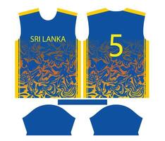 Sri Lanka criquet équipe des sports enfant conception ou sri lankais criquet Jersey conception vecteur