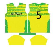 Australie criquet équipe des sports enfant conception ou Australie criquet Jersey conception vecteur