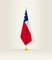 Texas drapeau sur une drapeau rester. vecteur