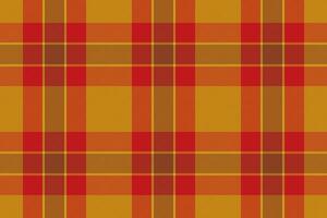 motif à carreaux tartan en rouge. texture de tissu imprimé sans couture. vérifier l'arrière-plan du vecteur. vecteur