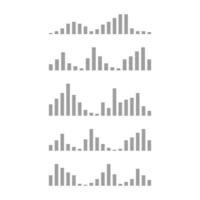 modèle de conception d'illustration vectorielle d'ondes sonores vecteur