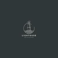 phare logo avec le Titre 'phare la photographie' vecteur