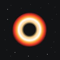 blackhole sur spcae avec star vector.galaxy blackhole power vecteur