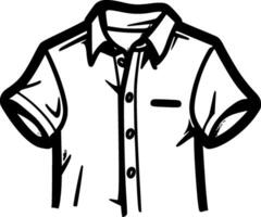 chemise - minimaliste et plat logo - vecteur illustration