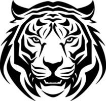 tigre, noir et blanc vecteur illustration