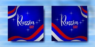 célébration de la fête de la russie pour la publication sur les réseaux sociaux