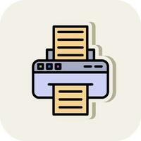 conception d'icône de vecteur d'imprimante