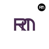 lettre rm monogramme logo conception vecteur