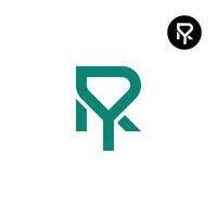 lettre ry année monogramme logo conception vecteur