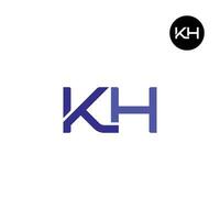 lettre kh monogramme logo conception vecteur