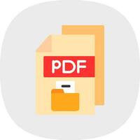 pdf vecteur icône conception