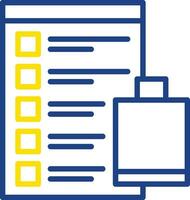 conception d'icône de vecteur de liste de courses