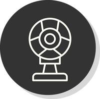 conception d'icône de vecteur de webcam