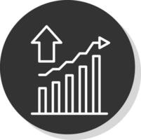 conception d'icône de vecteur de croissance