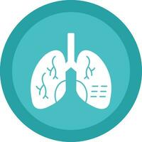 poumon maladies vecteur icône conception