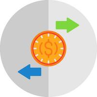 échange taux vecteur icône conception