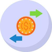 échange taux vecteur icône conception