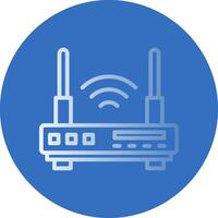 conception d'icône de vecteur de routeur