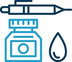 conception d'icône de vecteur d'encre