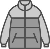 hiver veste vecteur icône conception