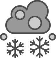 chute de neige vecteur icône conception