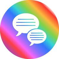 icône de vecteur de bulle de dialogue
