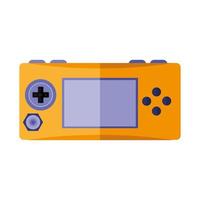 conception de vecteur de console de jeu vidéo orange et violet