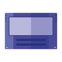 conception de vecteur de boîte de console de jeu vidéo violet