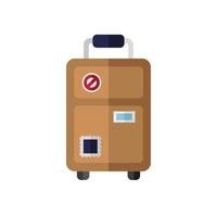 icône de style plat valise de voyage