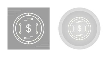 icône de vecteur de monnaie numérique