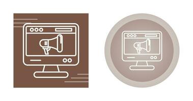 icône de vecteur de marketing en ligne