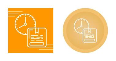 icône de vecteur de livraison à temps