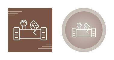 icône de vecteur de fuite de gaz