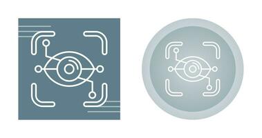 icône de vecteur de reconnaissance des yeux